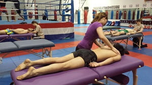 спортивный массаж техника